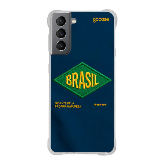Capinha para celular  Brasil - Bold patch - Azul