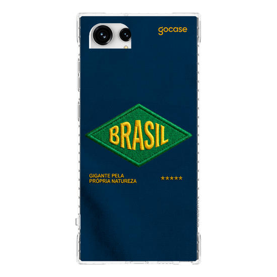 Capinha para celular  Brasil - Bold patch - Azul