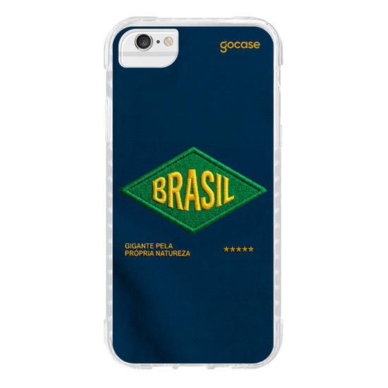 Capinha para celular  Brasil - Bold patch - Azul