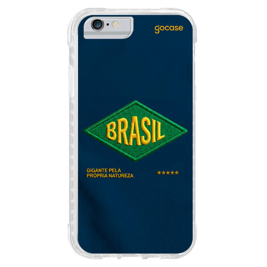 Capinha para celular  Brasil - Bold patch - Azul