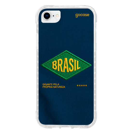 Capinha para celular  Brasil - Bold patch - Azul
