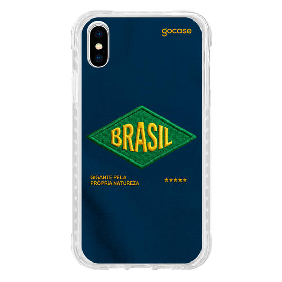 Capinha para celular  Brasil - Bold patch - Azul