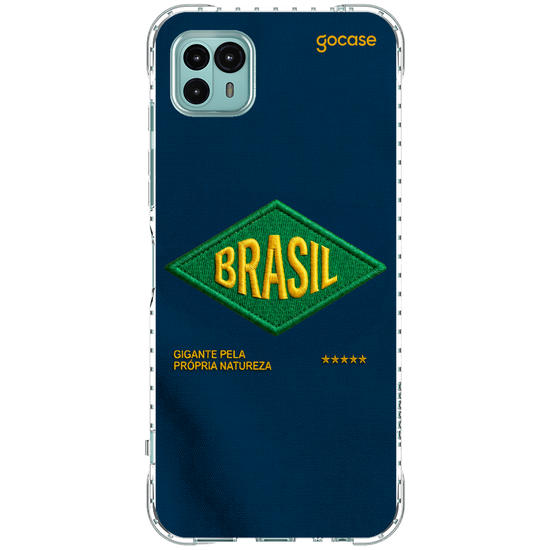 Capinha para celular  Brasil - Bold patch - Azul