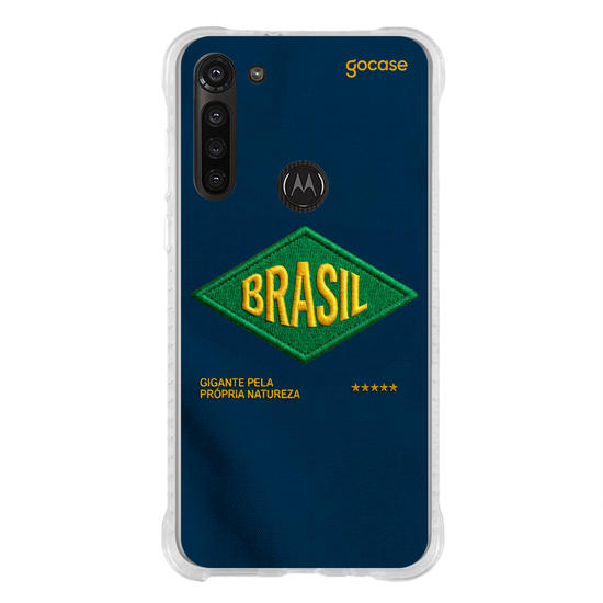 Capinha para celular  Brasil - Bold patch - Azul
