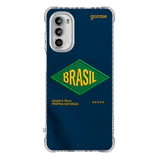 Capinha para celular  Brasil - Bold patch - Azul