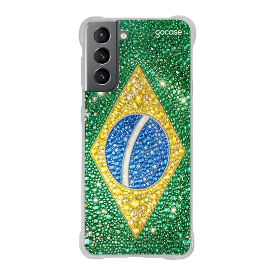 Capinha para celular Brasil Cravejado