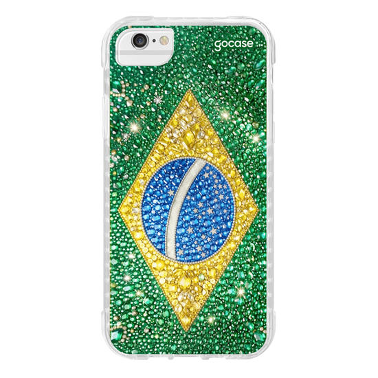 Capinha para celular Brasil Cravejado