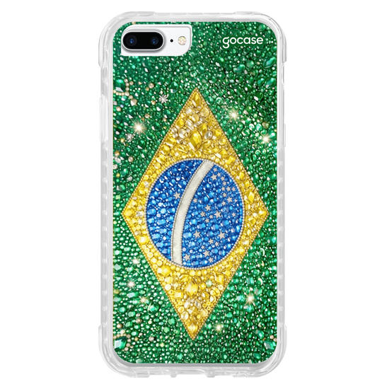 Capinha para celular Brasil Cravejado