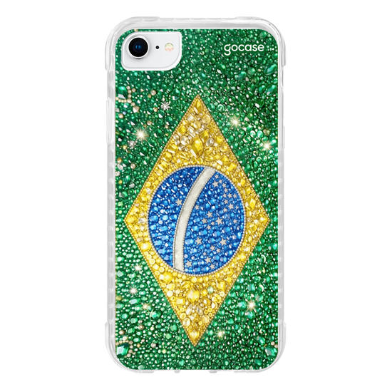 Capinha para celular Brasil Cravejado