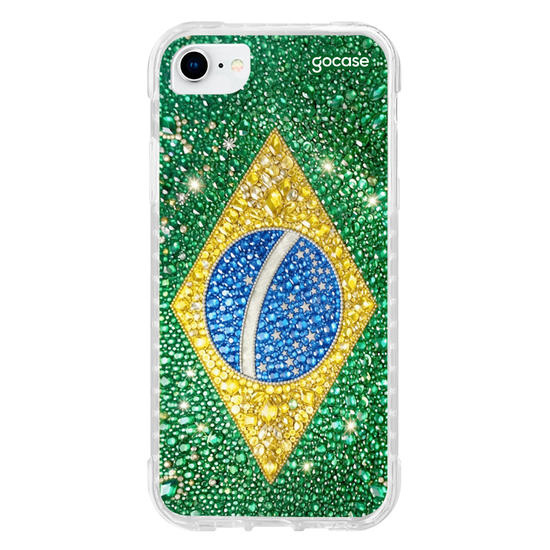 Capinha para celular Brasil Cravejado