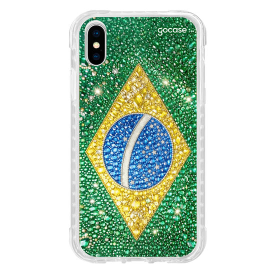 Capinha para celular Brasil Cravejado