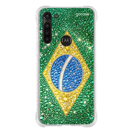 Capinha para celular Brasil Cravejado