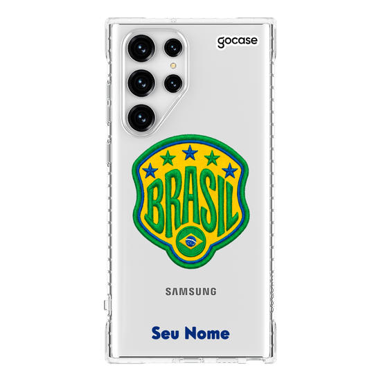 Capinha para celular   Brasil Estrelado Patch
