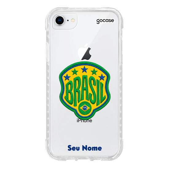 Capinha para celular   Brasil Estrelado Patch