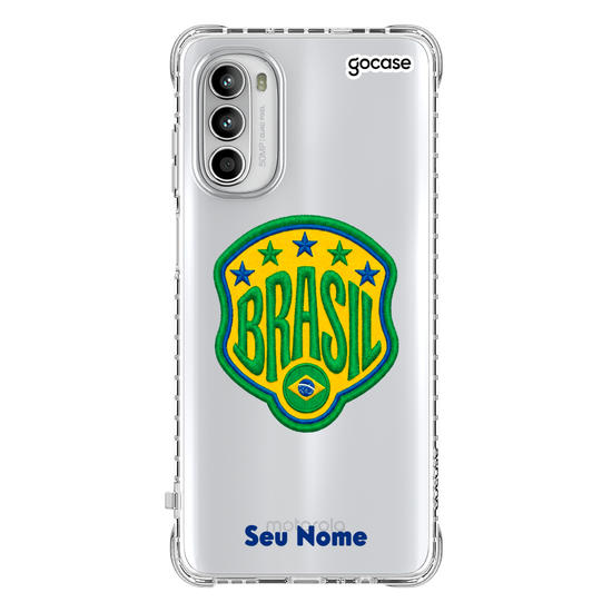 Capinha para celular   Brasil Estrelado Patch