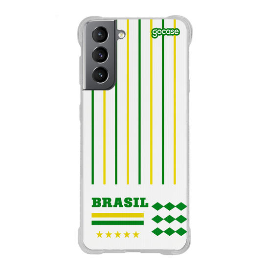 Capinha para celular  Brasil - Lines Verde e Amarelo