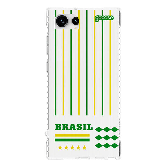Capinha para celular  Brasil - Lines Verde e Amarelo
