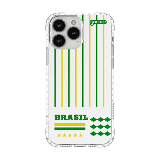 Capinha para celular  Brasil - Lines Verde e Amarelo