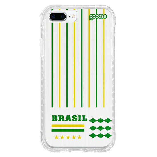 Capinha para celular  Brasil - Lines Verde e Amarelo