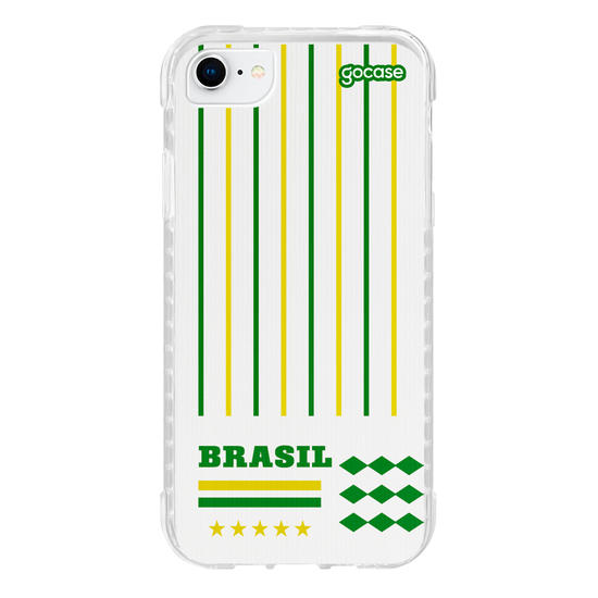Capinha para celular  Brasil - Lines Verde e Amarelo