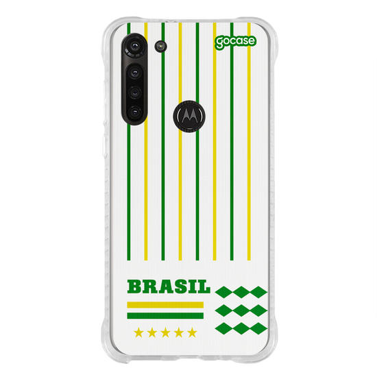 Capinha para celular  Brasil - Lines Verde e Amarelo