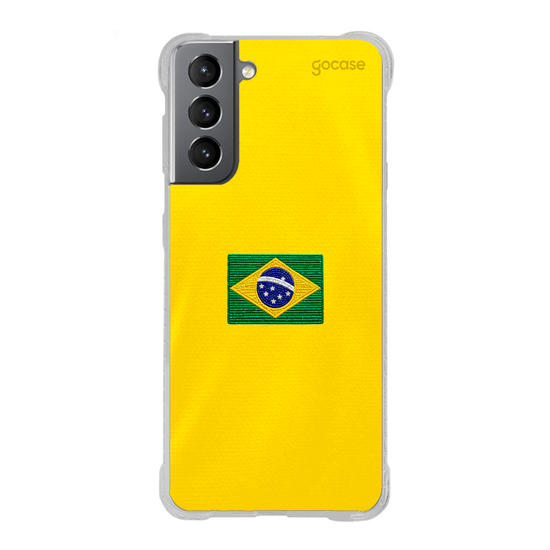 Capinha para celular Brasil Patch - Amarelo