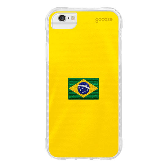 Capinha para celular Brasil Patch - Amarelo