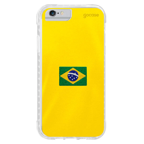 Capinha para celular Brasil Patch - Amarelo