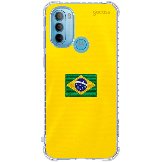 Capinha para celular Brasil Patch - Amarelo