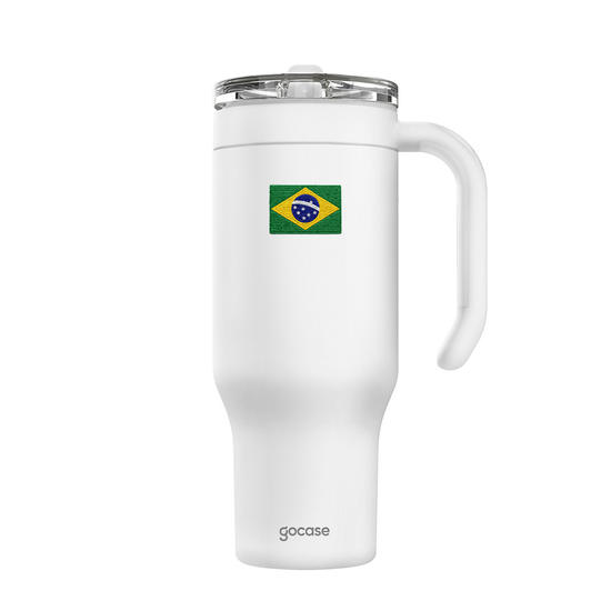 Copo Térmico Life + Ebook - Brasil Patch
