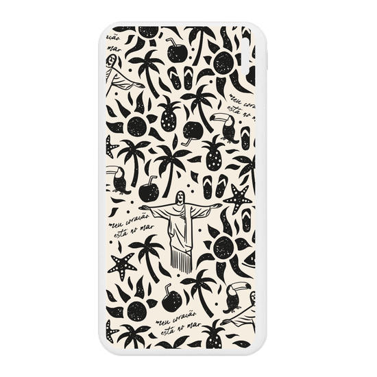 Carregador Portátil Fast Charge -  Brazil Summer Pattern