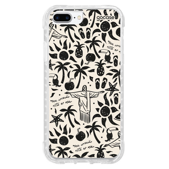 Capinha para celular  Brazil Summer Pattern Capinha para celular  Brazil Summer Pattern
