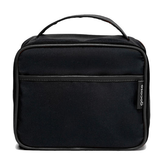  Bolsa Térmica Midi Preta - Corações com Nome Vertical