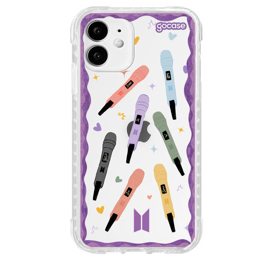 Capinha para celular Microfones