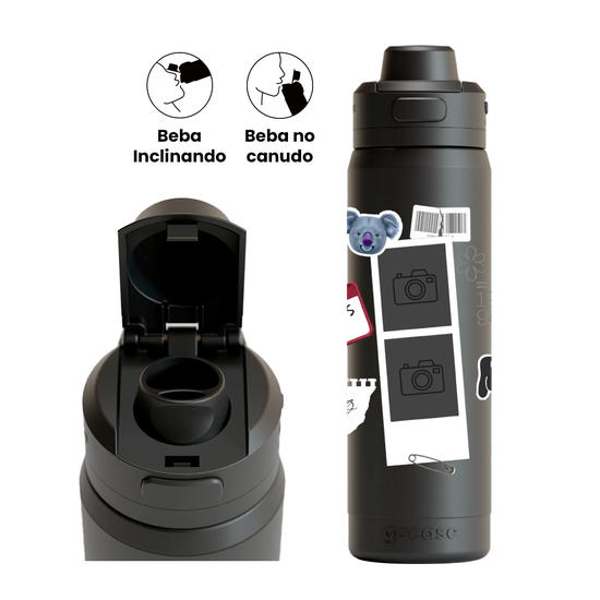 Garrafa Térmica Flip Pro - Bangtan Core - RM