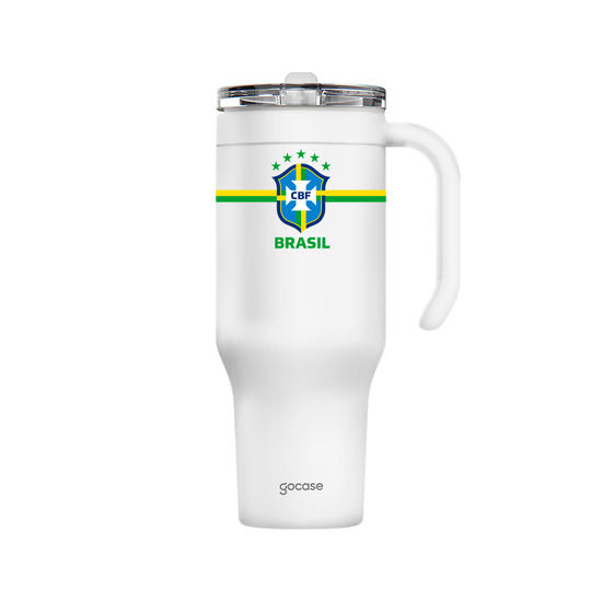 Copo Térmico Life + Ebook - CBF - Brasil Core
