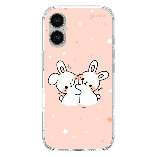 Capinha para celular  Coelhinhos Amorosos