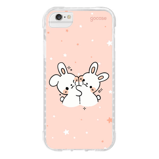 Capinha para celular  Coelhinhos Amorosos