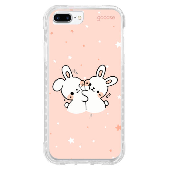 Capinha para celular  Coelhinhos Amorosos