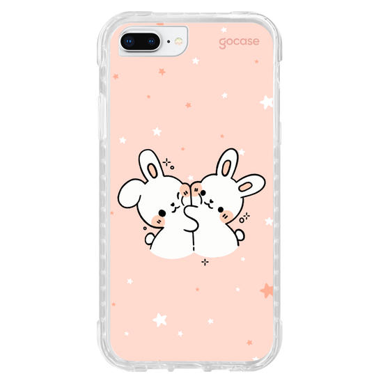Capinha para celular  Coelhinhos Amorosos