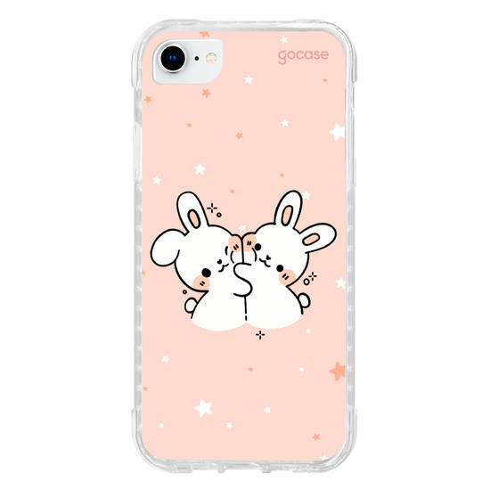 Capinha para celular  Coelhinhos Amorosos