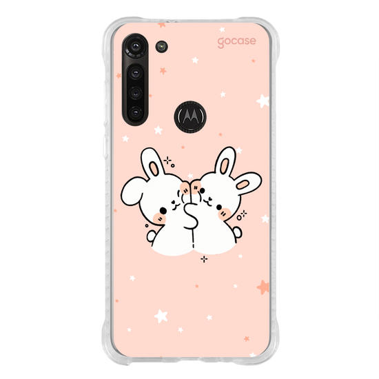 Capinha para celular  Coelhinhos Amorosos