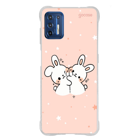Capinha para celular  Coelhinhos Amorosos