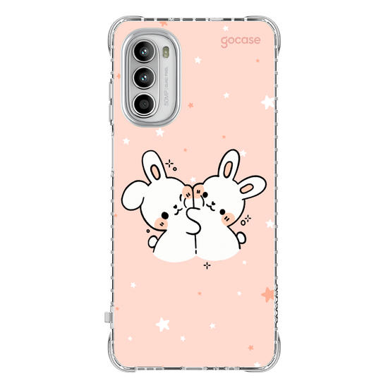 Capinha para celular  Coelhinhos Amorosos