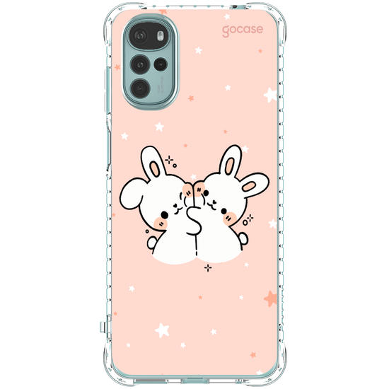 Capinha para celular  Coelhinhos Amorosos