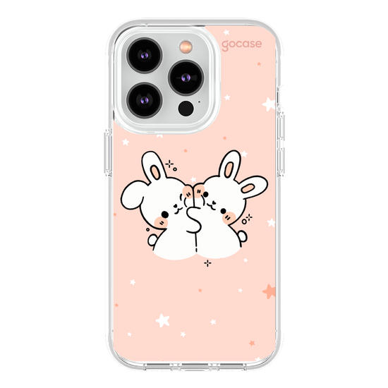 Capinha para celular  Coelhinhos Amorosos