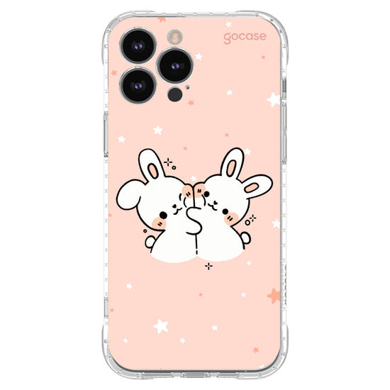 Capinha para celular  Coelhinhos Amorosos