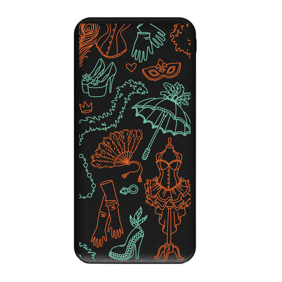 Carregador Portátil Fast Charge - Burlesque Showgirl Elements