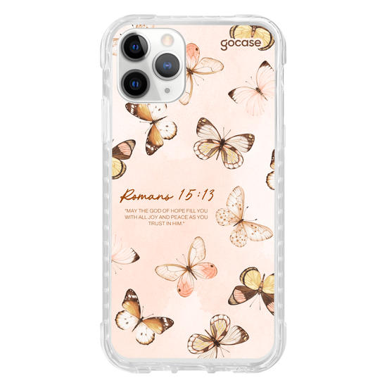 Capinha para celular Borboletas - Versículos Bíblicos