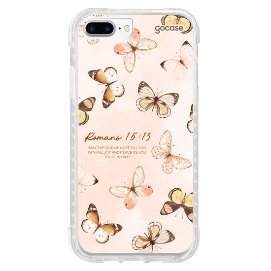 Capinha para celular Borboletas - Versículos Bíblicos